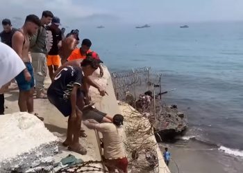 Asciende a 67 el número de fallecidos en la entrada masiva a Ceuta tras recuperar la Guardia Civil diez nuevos cuerpos