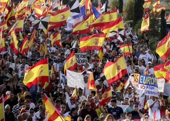 Manifestación en Madrid en apoyo a Ceuta y por elecciones generales