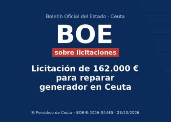 Licitación de 162.000 € para reparar generador en Ceuta