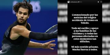Carlos Alcaraz traslada sus condolencias a las víctimas del trágico accidente de tren en Toledo: «Estoy conmocionado, mucha fuerza a todos»