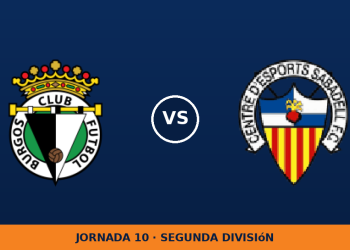 Burgos – Sabadell: hora y canal de TV (LaLiga TV Hypermotion)