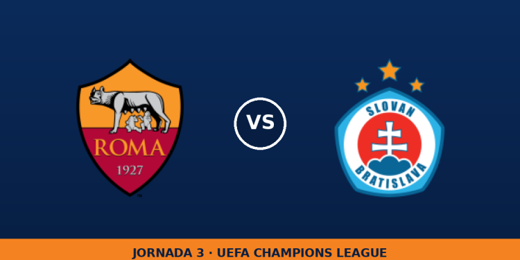 AS Roma – Slovan Bratislava: horario y dónde ver el partido