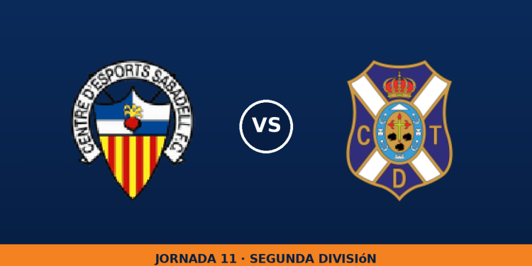 Sabadell – Tenerife: hora y canal de TV (LaLiga TV Hypermotion)