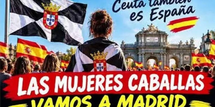 Mujeres Caballas se manifiestan en Madrid por la crisis migratoria en Ceuta