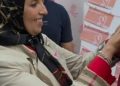 MDyC Ceuta visita el stand contra el cáncer de mama