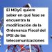 MDyC lleva al Pleno la rebaja del IPSI a telecomunicaciones